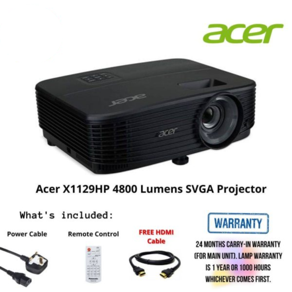 Acer X1129HP 4800 Lumens SVGA Projector