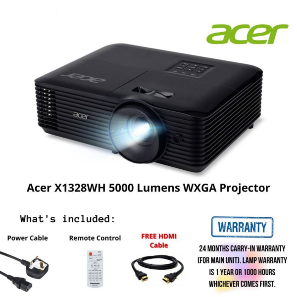 Acer X1328WH 5000 Lumens WXGA Projector