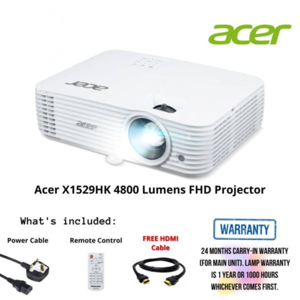 Acer X1529HK 4800 Lumens FHD Projector
