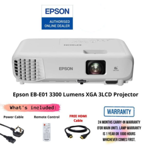 Epson EB-E01 3300 Lumens XGA 3LCD Projector
