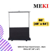 MEKI EZ Floor Stand Screen – Matt White 80” (48” x 64”)