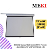 MEKI EZ Manual Wall Screen NTSC Format – Matt White 72" x 96" (120”D) (6' x 8')