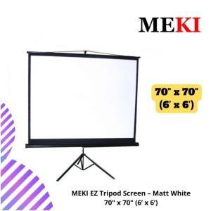 MEKI EZ Tripod Screen – Matt White 70" x 70" (6’ x 6’)