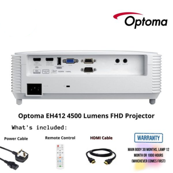 Optoma EH412 4500 Lumens FHD Projector