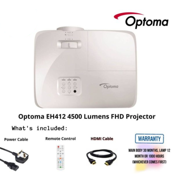 Optoma EH412 4500 Lumens FHD Projector