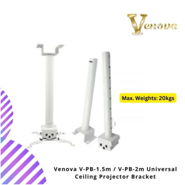 Venova V-PB-1.5m / V-PB-2m Universal Ceiling Projector Bracket