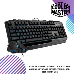 COOLER MASTER DEVASTATOR 3 PLUS RGB GAMING KEYBOARD MOUSE COMBO ( SGB-3001-KKMF1-US )
