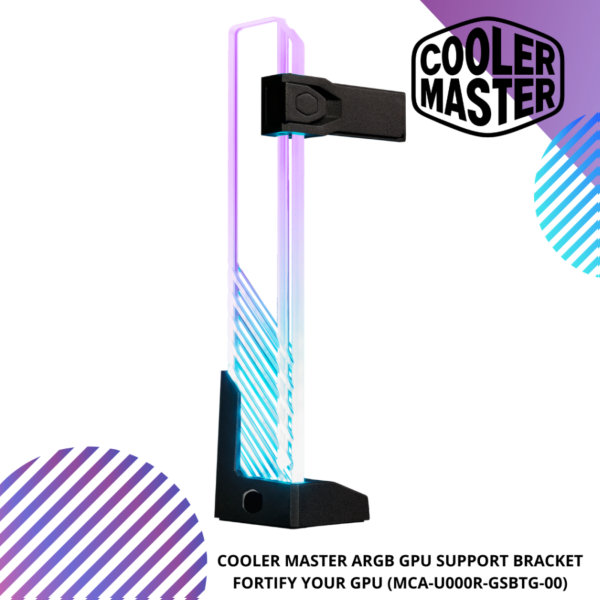 COOLER MASTER ARGB GPU Support Bracket (MCA-U000R-GSBTG-00)