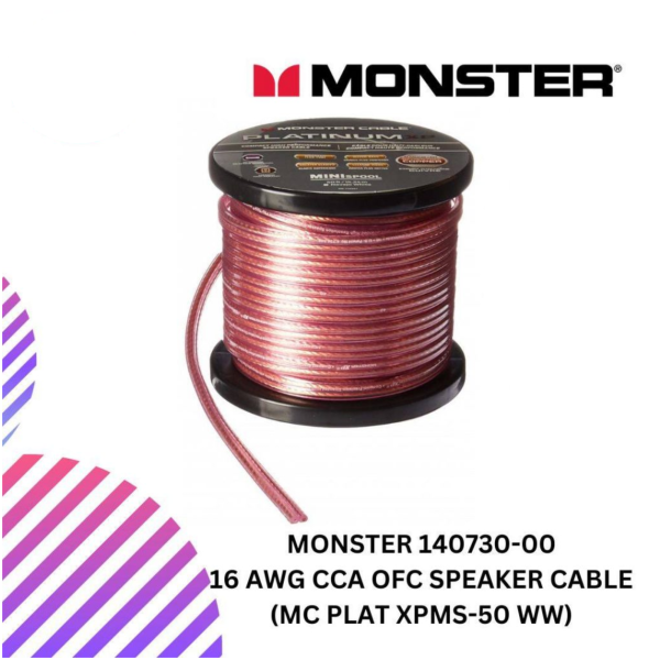 MONSTER 140730-00 16 AWG CCA OFC speaker cable (MC Plat XPMS-50 WW)