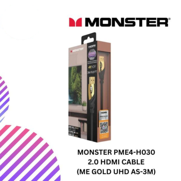 MONSTER PME4-H030 2.0 HDMI cable (ME Gold UHD AS-3M)
