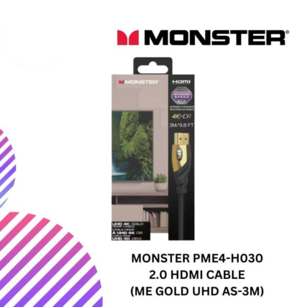 MONSTER PME4-H030 2.0 HDMI cable (ME Gold UHD AS-3M)