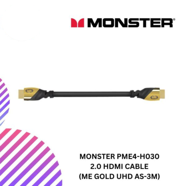 MONSTER PME4-H030 2.0 HDMI cable (ME Gold UHD AS-3M)