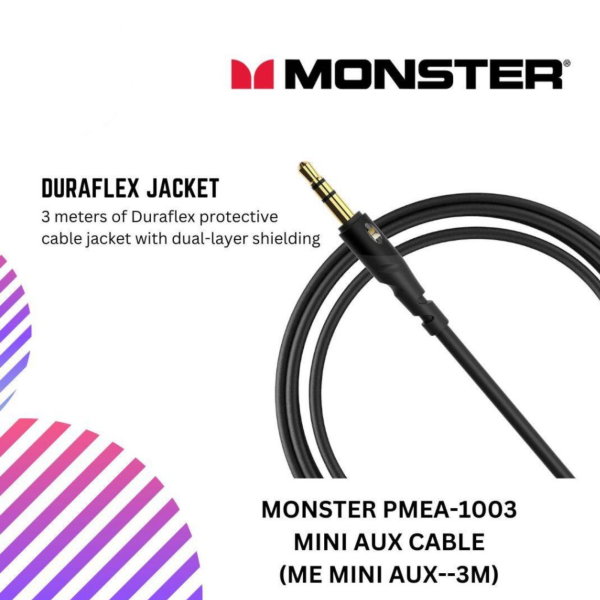 MONSTER PMEA-1003 MINI AUX Cable (ME MINI AUX--3M)