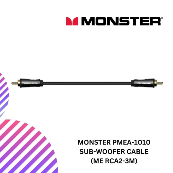 MONSTER PMEA-1010 Sub-woofer cable (ME RCA2-3M)
