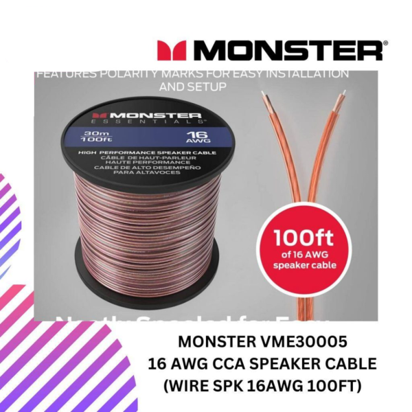 SHOPEELAZADA-2024-12-31T150402.989.png MONSTER VME30005 16 AWG CCA speaker cable (WIRE SPK 16AWG 100FT)