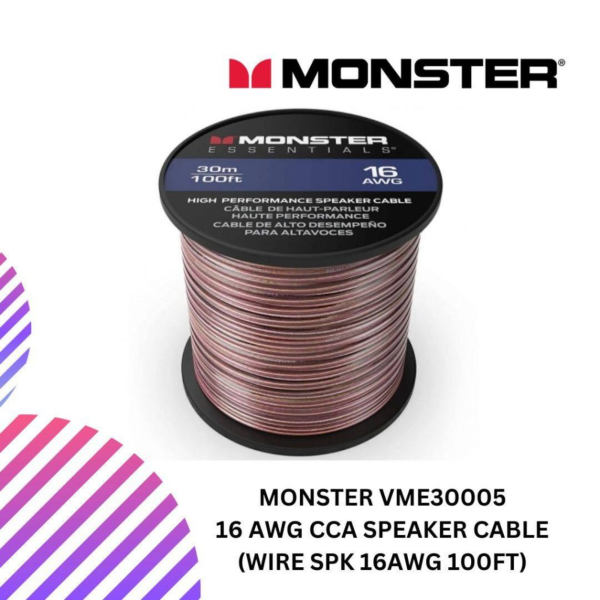 SHOPEELAZADA-2024-12-31T150535.981.png MONSTER VME30005 16 AWG CCA speaker cable (WIRE SPK 16AWG 100FT)