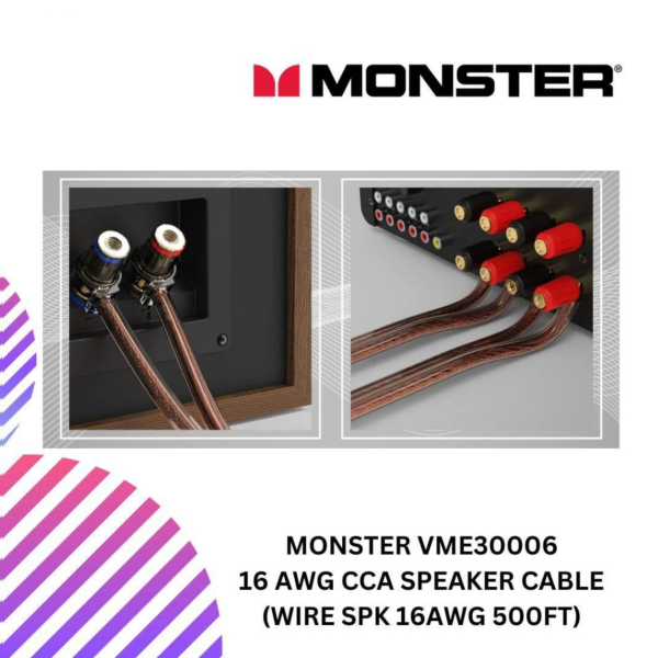 MONSTER VME30006 16 AWG CCA speaker cable (WIRE SPK 16AWG 500FT)