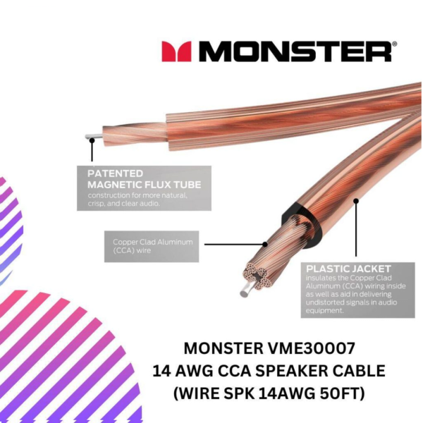 SHOPEELAZADA-2024-12-31T151455.128.png MONSTER VME30007 14 AWG CCA speaker cable (WIRE SPK 14AWG 50FT)