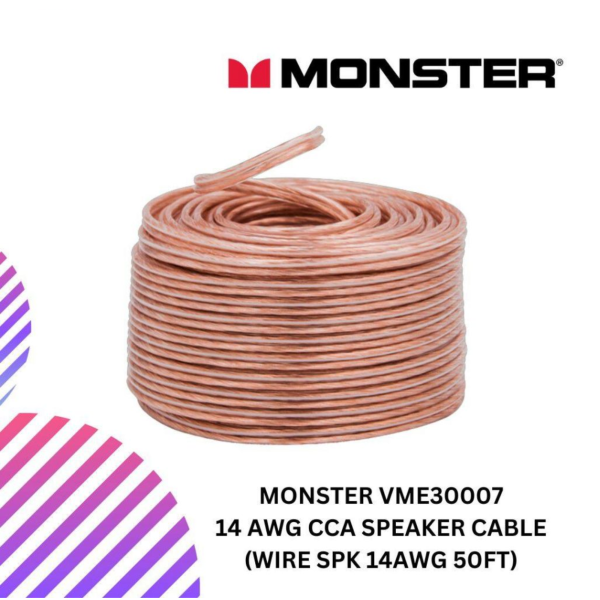 SHOPEELAZADA-2024-12-31T151506.412.png MONSTER VME30007 14 AWG CCA speaker cable (WIRE SPK 14AWG 50FT)