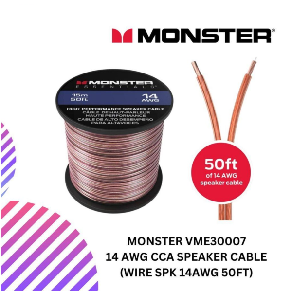 SHOPEELAZADA-2024-12-31T151511.834.png MONSTER VME30007 14 AWG CCA speaker cable (WIRE SPK 14AWG 50FT)