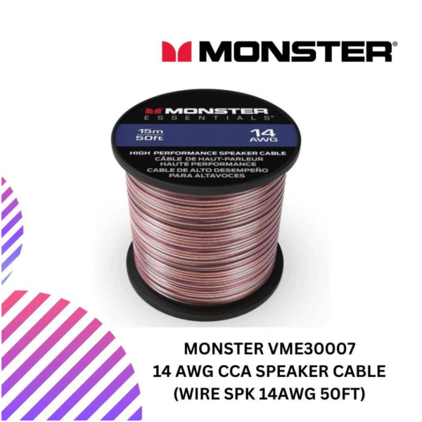 SHOPEELAZADA-2024-12-31T151518.219.png MONSTER VME30007 14 AWG CCA speaker cable (WIRE SPK 14AWG 50FT)