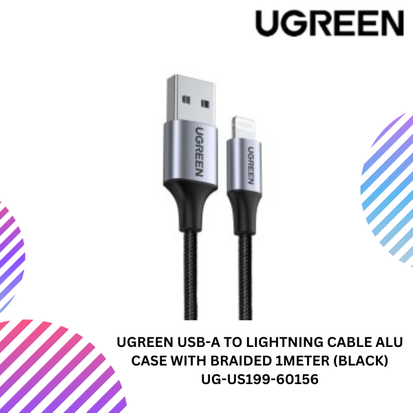 UGREEN USB-A TO LIGHTNING CABLE ALU CASE WITH BRAIDED