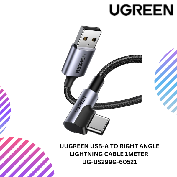 UGREEN USB-A TO RIGHT ANGLE LIGHTNING CABLE