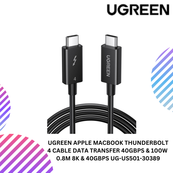 UGREEN APPLE MACBOOK THUNDERBOLT 4 CABLE DATA TRANSFER 40GBPS & 100W CABLE