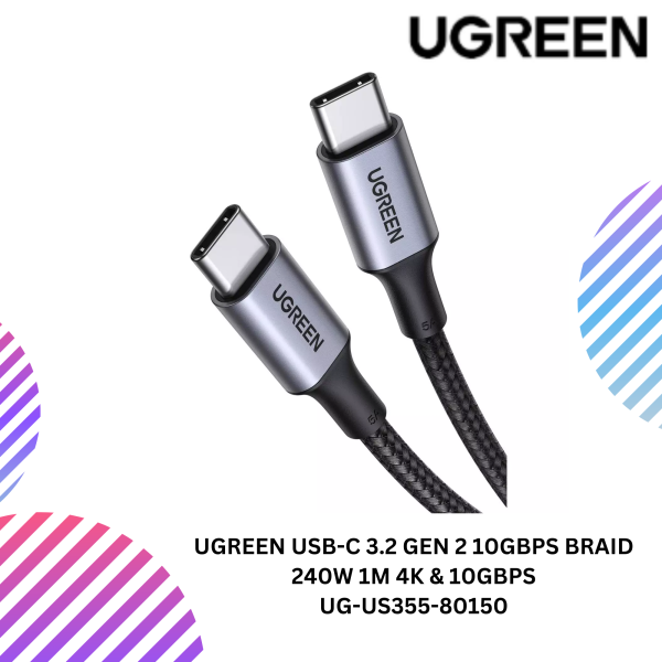 UGREEN USB-C 3.2 GEN 2 10GBPS BRAID 240W