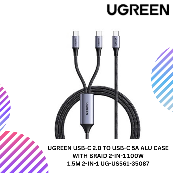 SHOPEELAZADA-2025-02-08T115000.068.png UGREEN USB-C 2.0 TO USB-C 5A ALU CASE WITH BRAID 2-IN-1 100W