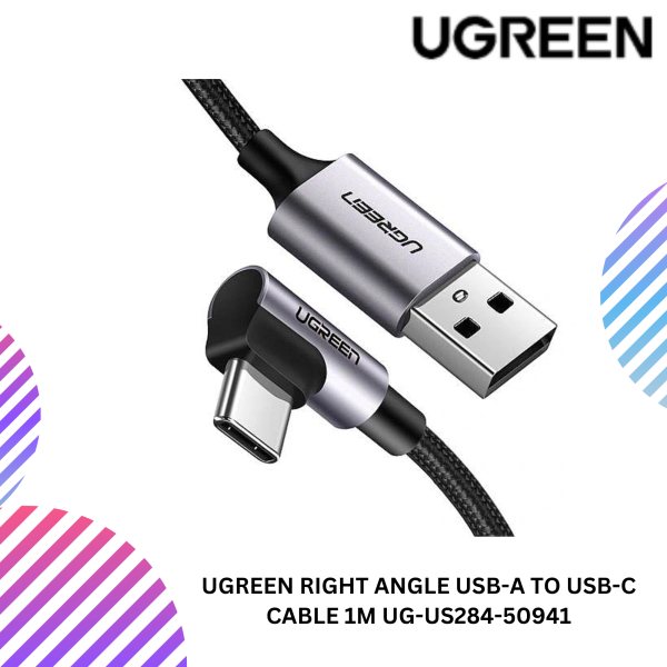 UGREEN RIGHT ANGLE USB-A TO USB-C CABLE