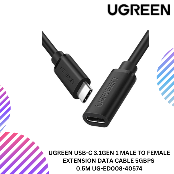 UGREEN USB-C 3.1GEN 1 MALE TO FEMALE EXTENSION DATA CABLE 5GBPS