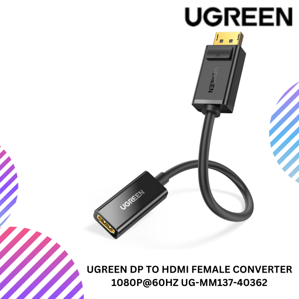 UGREEN DP TO HDMI FEMALE CONVERTER 1080P@60HZ