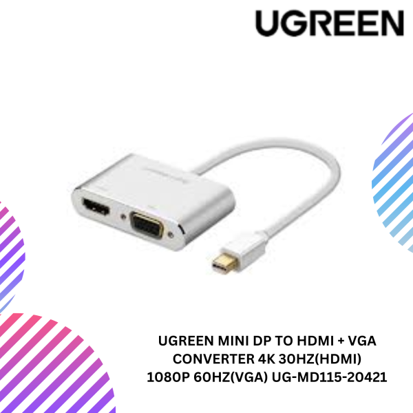 SHOPEELAZADA-2025-02-14T130112.978.png UGREEN MINI DP TO HDMI + VGA CONVERTER