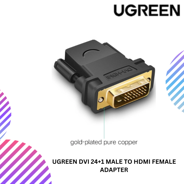 SHOPEELAZADA-2025-02-17T153810.361.png UGREEN DVI 24+1 MALE TO HDMI FEMALE ADAPTER