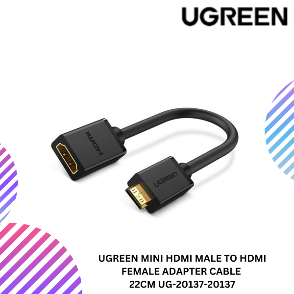 UGREEN MINI HDMI MALE TO HDMI FEMALE ADAPTER CABLE