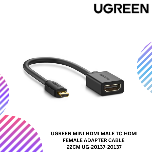 UGREEN MINI HDMI MALE TO HDMI FEMALE ADAPTER CABLE