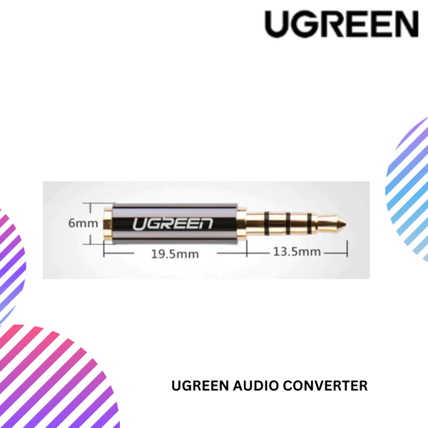 UGREEN AUDIO 2.5MM MALE TO 3.5MM FEMALE/ 3.5MM MALE TO 2.5MM FEMALE CONVERTER