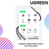 UGREEN 3.5MM STEREO AUDIO SPLITTER CABLE