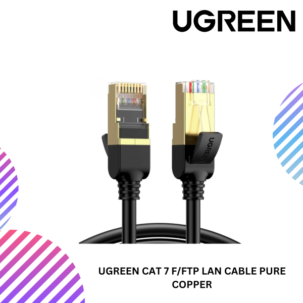 UGREEN CAT 7 F/FTP FLAT NYLON BRAID CABLE