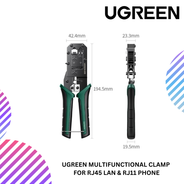 UGREEN MULTIFUNCTIONAL CLAMP FOR RJ45 LAN & RJ11 PHONE