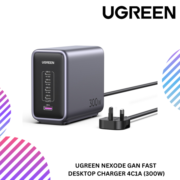 UGREEN NEXODE GAN FAST DESKTOP CHARGER 4C1A (300W)
