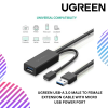 UGREEN USB-A 3.0 MALE TO FEMALE EXTENSION CABLE WITH MICRO USB POWER PORT