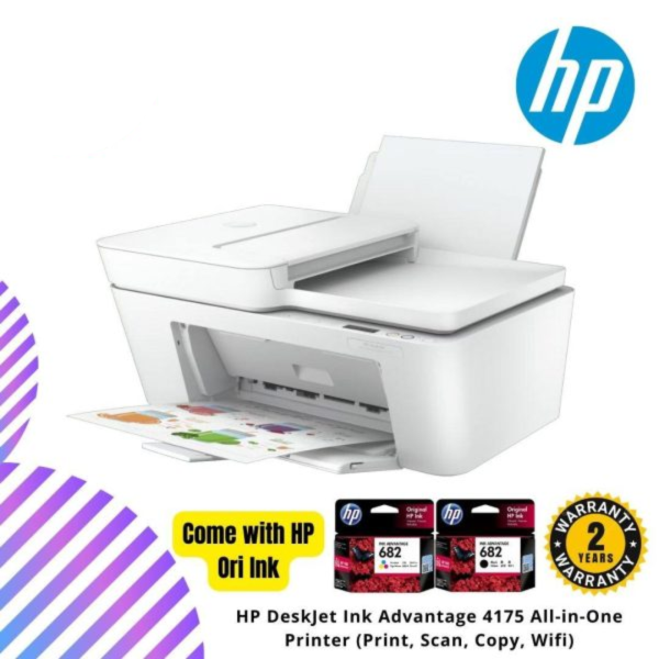 HP DeskJet Ink Advantage 4175 All-in-One Printer (Print, Scan, Copy, Wifi)
