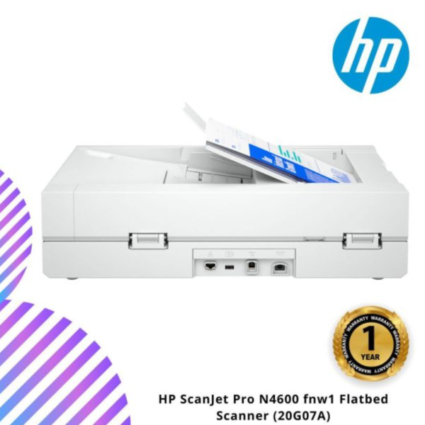 HP ScanJet Pro N4600 fnw1 Flatbed Scanner (20G07A)