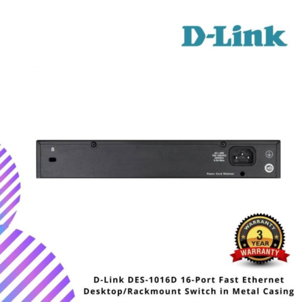 Untitled-design-2024-12-11T173055.993.png D-Link DES-1016D 16-Port Fast Ethernet Desktop/Rackmount Switch in Metal Casing