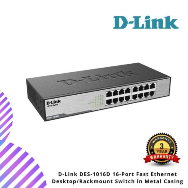 Untitled-design-2024-12-11T173059.388.png D-Link DES-1016D 16-Port Fast Ethernet Desktop/Rackmount Switch in Metal Casing