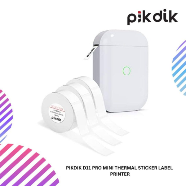 PIKDIK D11 PRO Mini Thermal Sticker Label  Printer
