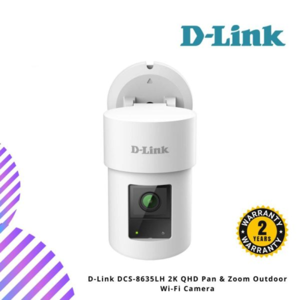 D-Link DCS-8635LH 2K QHD Pan & Zoom Outdoor Wi-Fi Camera