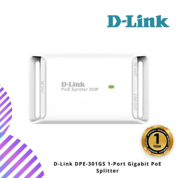 D-Link DPE-301GS 1-Port Gigabit PoE Splitter